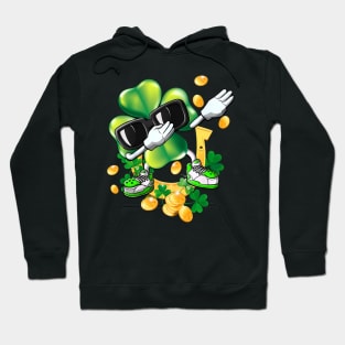 Dabbing Shamrock St Patricks Day Men Women Kids Hoodie